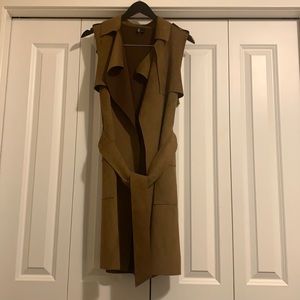 Love Token Sleeveless Long Jacket